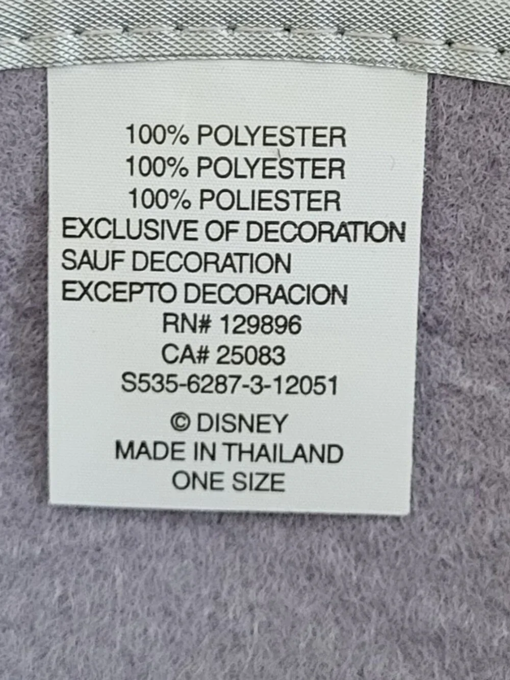 Walt Disney 2012 Mickey Mouse Disney Store 25th Anniversary Ears Hat